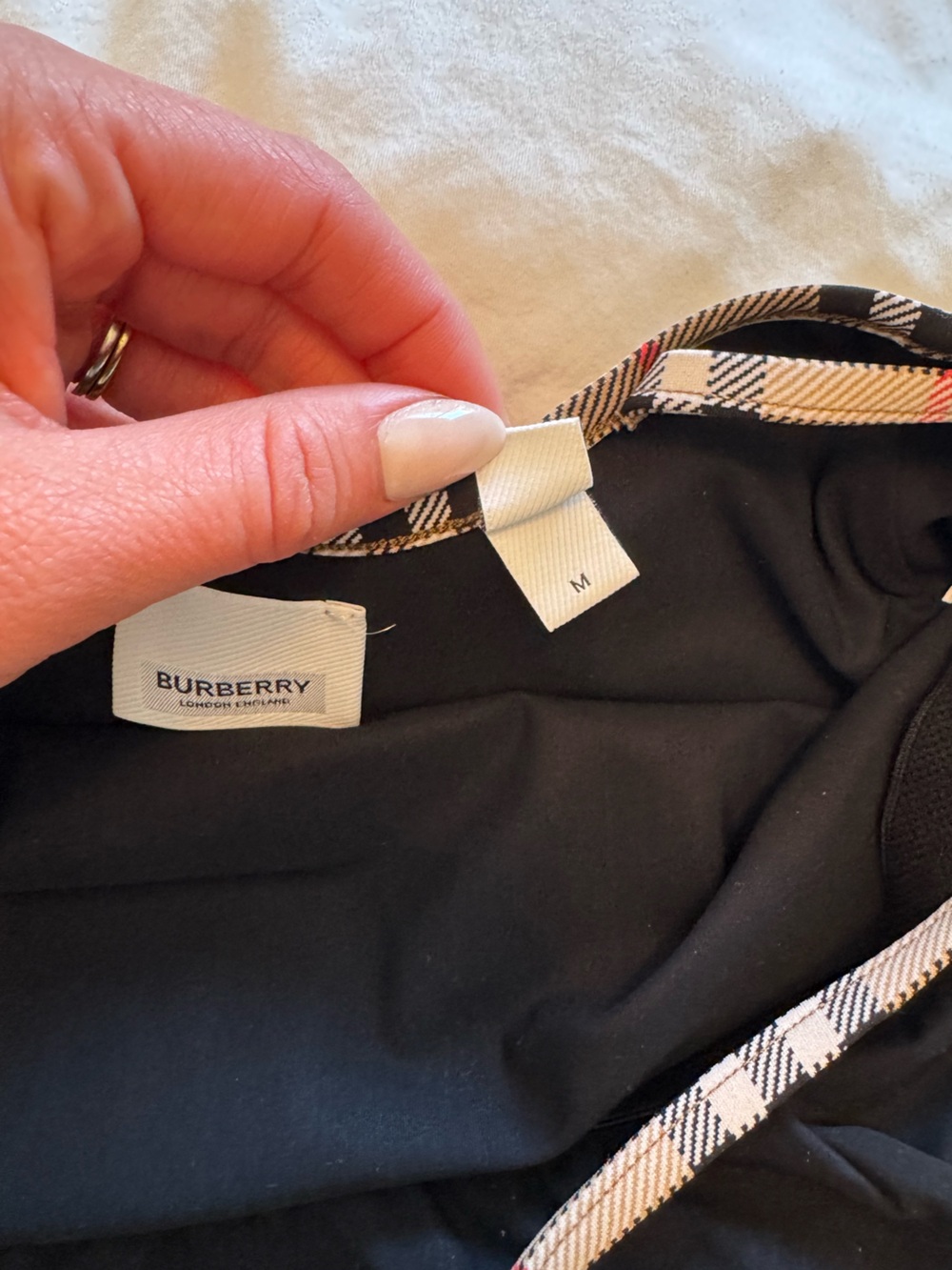 Authentic Burberry Women’s One-Piece Swimsuit - Picture 6 of 6